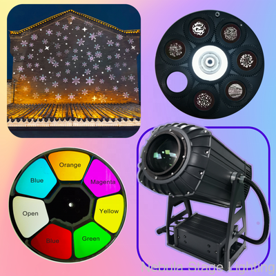 600W Outdoor IP65 LED Water Ripple Gobo Projector with Zoom for ...
