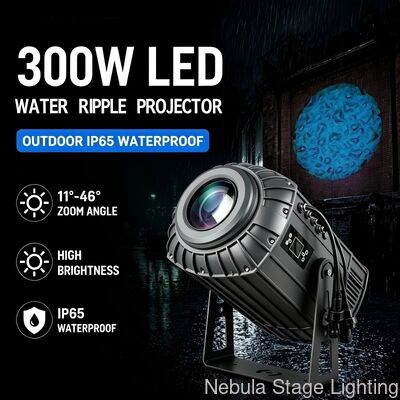 300W Outdoor Water Ripple Gobo Projector Light IP65 LED Dynamic Water ...